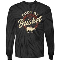 Body By Brisket Pitmaster BBQ Lover Smoker Grilling Tie-Dye Long Sleeve Shirt