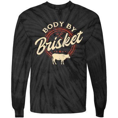 Body By Brisket Pitmaster BBQ Lover Smoker Grilling Tie-Dye Long Sleeve Shirt