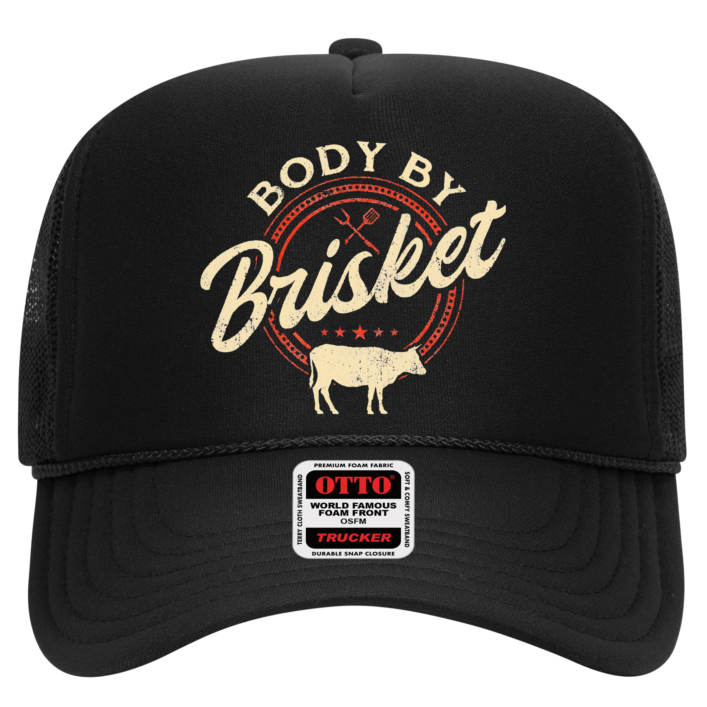 Body By Brisket Pitmaster BBQ Lover Smoker Grilling Hat