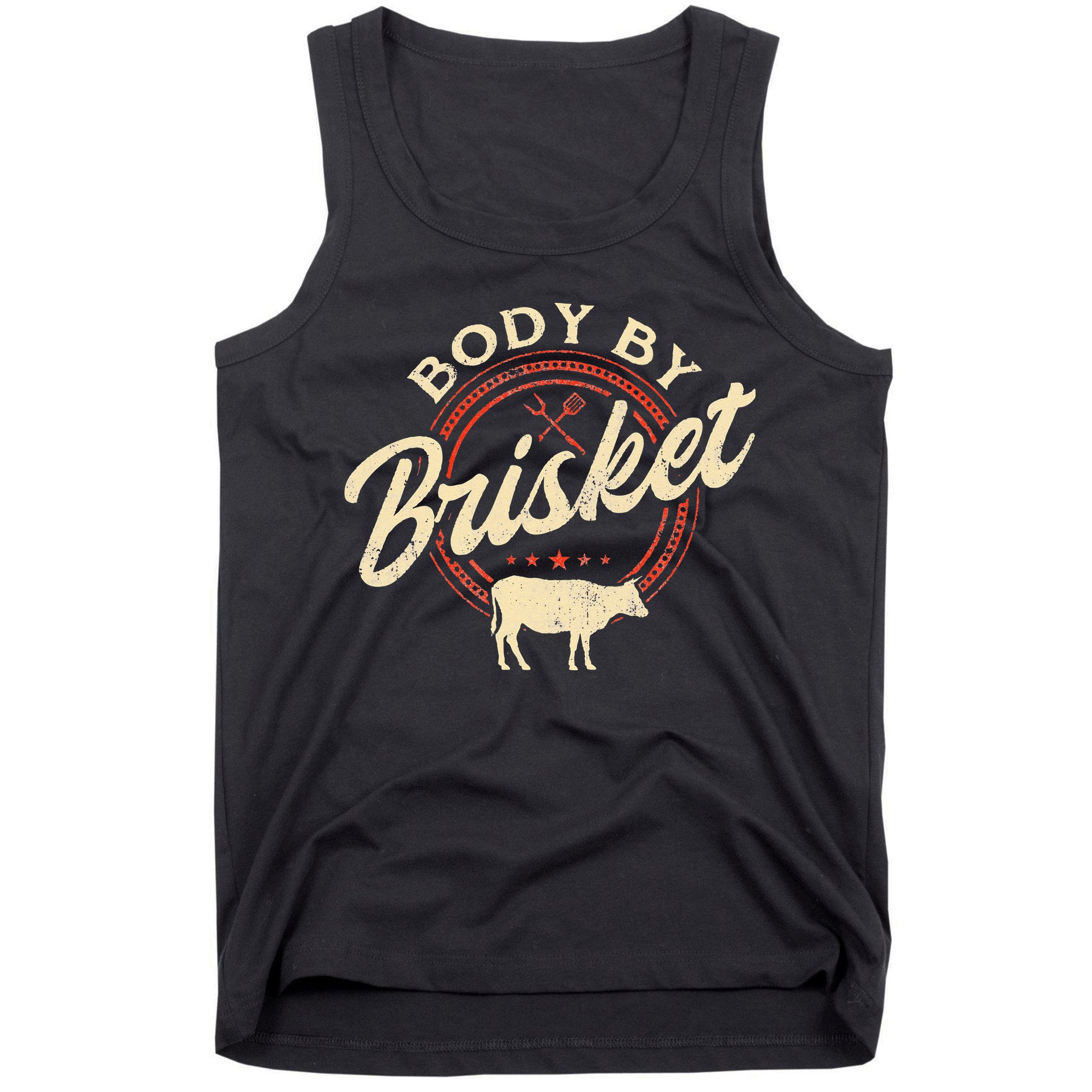 Body By Brisket Pitmaster BBQ Lover Smoker Grilling Tank Top