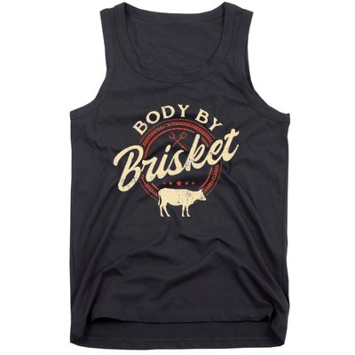 Body By Brisket Pitmaster BBQ Lover Smoker Grilling Tank Top