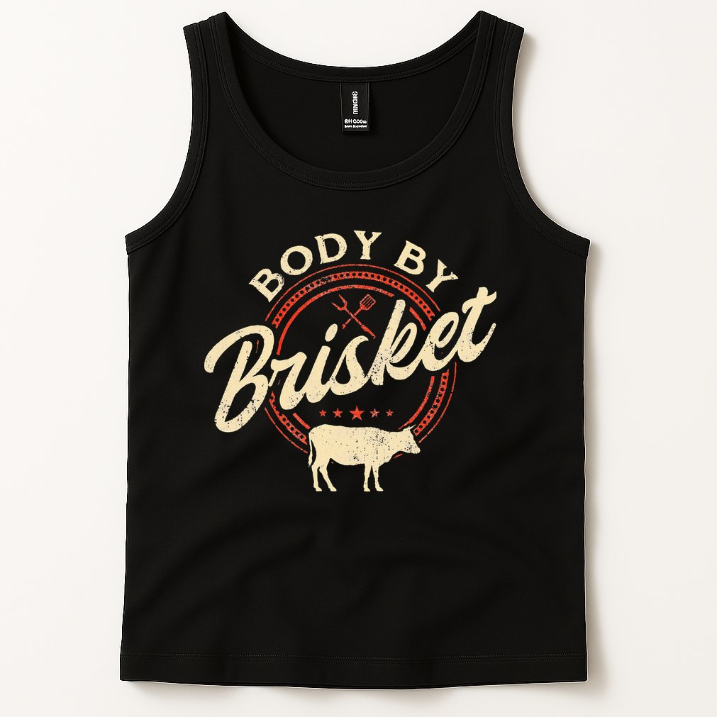 Body By Brisket Pitmaster BBQ Lover Smoker Grilling Tank Top