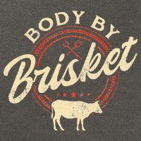 Body By Brisket Pitmaster BBQ Lover Smoker Grilling Cotton Canvas Backpack