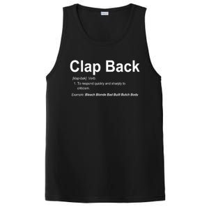 Bleach Blonde Bad Built Butch Body Clap Back Funny Political PosiCharge Competitor Tank