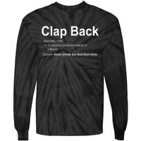 Bleach Blonde Bad Built Butch Body Clap Back Funny Political Tie-Dye Long Sleeve Shirt