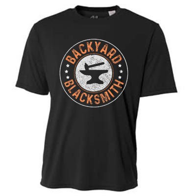 Blacksmith Backyard Blacksmith Forging Gift Cooling Performance Crew T-Shirt