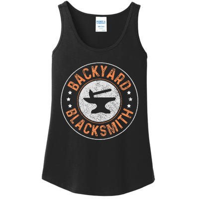 Blacksmith Backyard Blacksmith Forging Gift Ladies Essential Tank