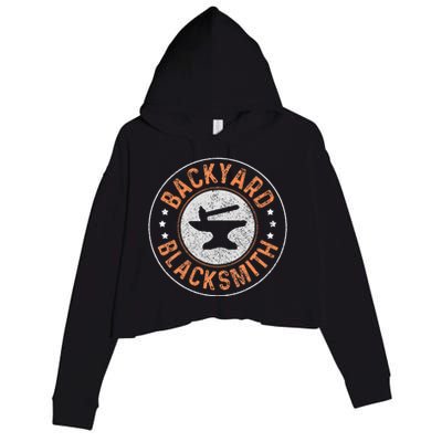 Blacksmith Backyard Blacksmith Forging Gift Crop Fleece Hoodie