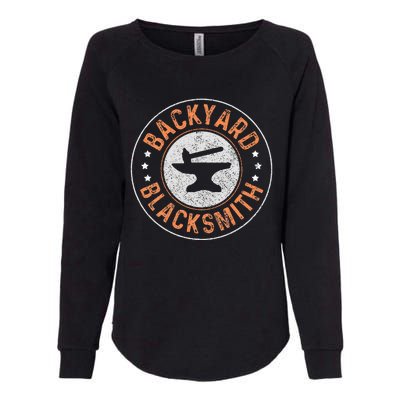 Blacksmith Backyard Blacksmith Forging Gift Womens California Wash Sweatshirt