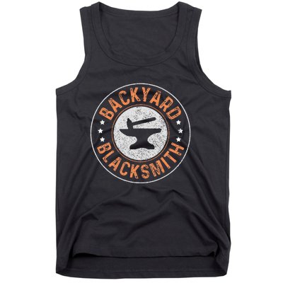 Blacksmith Backyard Blacksmith Forging Gift Tank Top