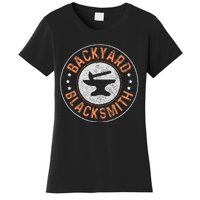 Blacksmith Backyard Blacksmith Forging Gift Women's T-Shirt