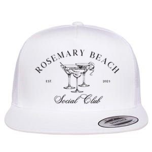 Beach Bachelorette Flat Bill Trucker Hat