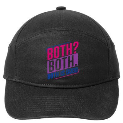 Both Both Bi Pride Bisexual Bisexuality Flag 7-Panel Snapback Hat