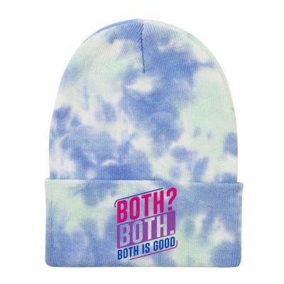 Both Both Bi Pride Bisexual Bisexuality Flag Tie Dye 12in Knit Beanie