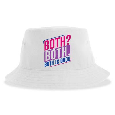 Both Both Bi Pride Bisexual Bisexuality Flag Sustainable Bucket Hat