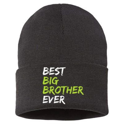 Best Big Brother Ever Sustainable Knit Beanie