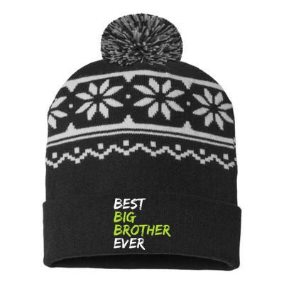 Best Big Brother Ever USA-Made Snowflake Beanie