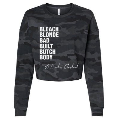 Bleach Blonde Bad Built Butch Body Cropped Pullover Crew