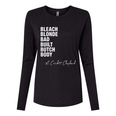 Bleach Blonde Bad Built Butch Body Womens Cotton Relaxed Long Sleeve T-Shirt