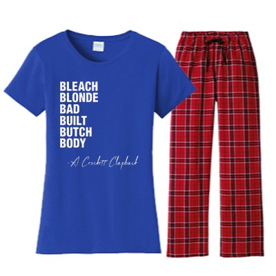 Bleach Blonde Bad Built Butch Body Women's Flannel Pajama Set