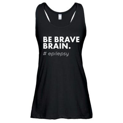 Be Brave Brain Epilepsy Awareness Ladies Essential Flowy Tank