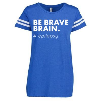 Be Brave Brain Epilepsy Awareness Enza Ladies Jersey Football T-Shirt