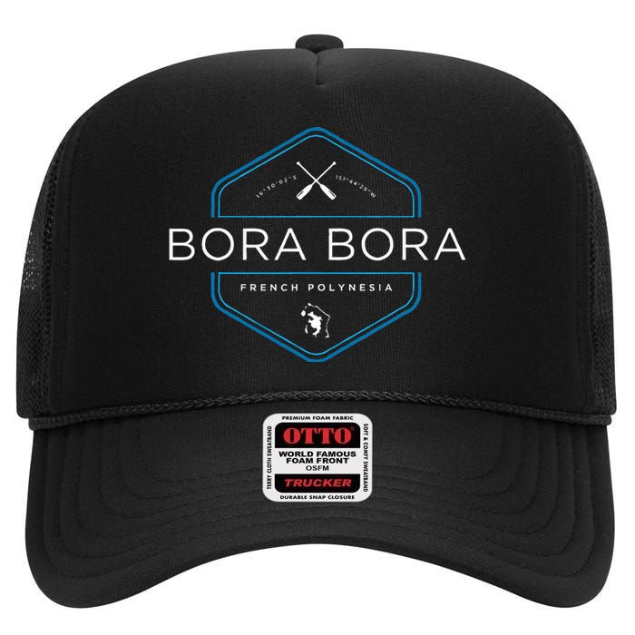 Bora Bora High Crown Mesh Back Trucker Hat