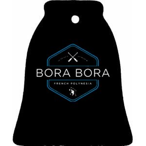 Bora Bora Ceramic Bell Ornament