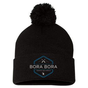 Bora Bora Pom Pom 12in Knit Beanie