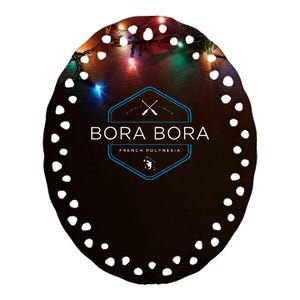 Bora Bora Ceramic Oval Ornament