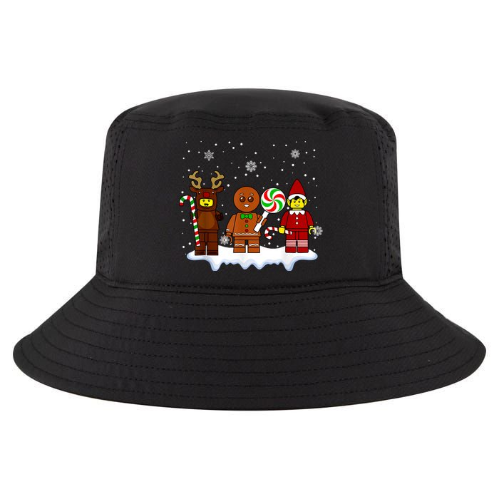Block Brick Building Figure Christmas Master Builder Cool Comfort Performance Bucket Hat