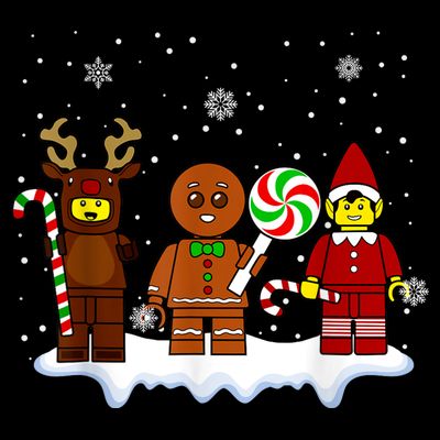 Block Brick Building Figure Christmas Master Builder T-Shirt