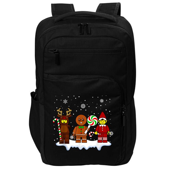 Block Brick Building Figure Christmas Master Builder Impact Tech Backpack