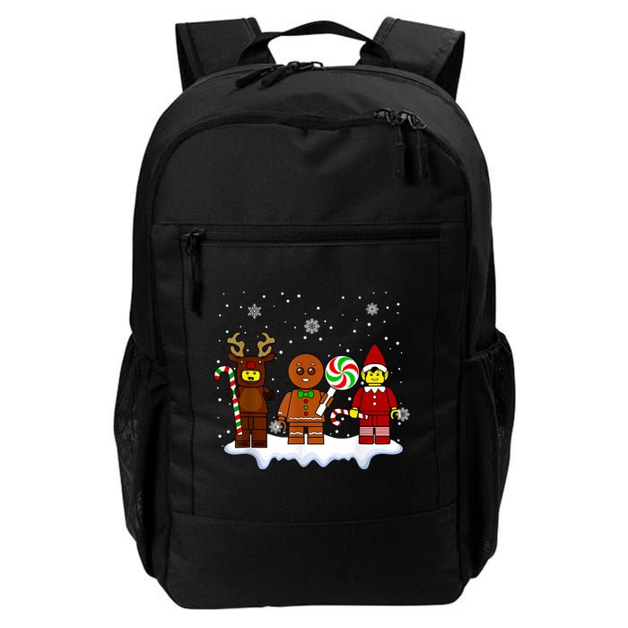 Block Brick Building Figure Christmas Master Builder Backpack