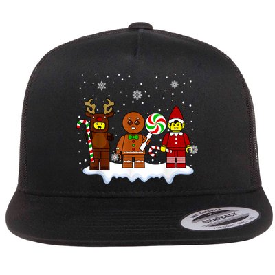 Block Brick Building Figure Christmas Master Builder Flatbill Hat