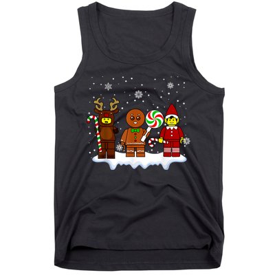 Block Brick Building Figure Christmas Master Builder Tank Top
