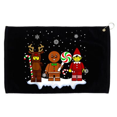 Block Brick Building Figure Christmas Master Builder Grommeted Golf Towel