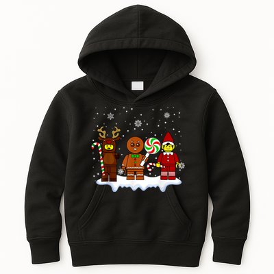 Block Brick Building Figure Christmas Master Builder Kids Hoodie