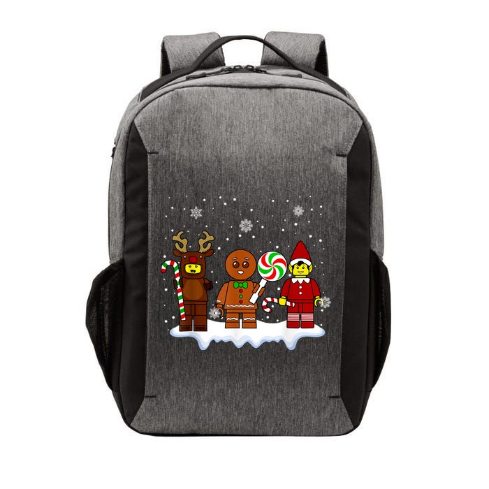 Block Brick Building Figure Christmas Master Builder Vector Backpack