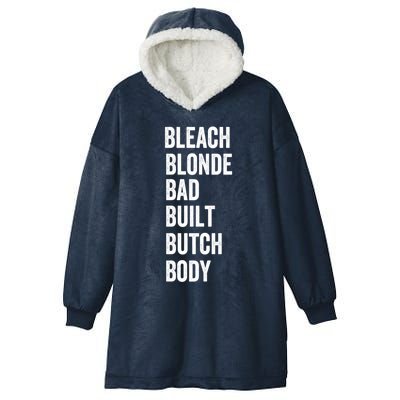 Bleach Blonde Bad Built Butch Body Gift Hooded Wearable Blanket