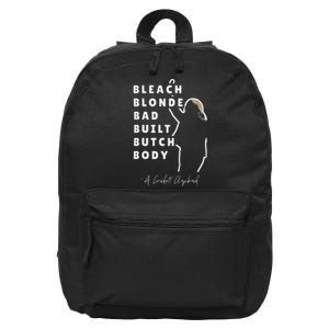 Bleach Blonde Bad Built Butch Body 16 in Basic Backpack