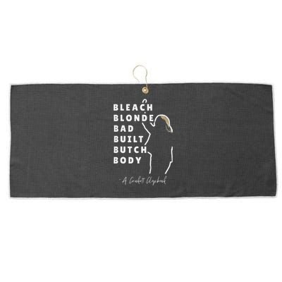 Bleach Blonde Bad Built Butch Body Large Microfiber Waffle Golf Towel