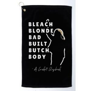 Bleach Blonde Bad Built Butch Body Platinum Collection Golf Towel