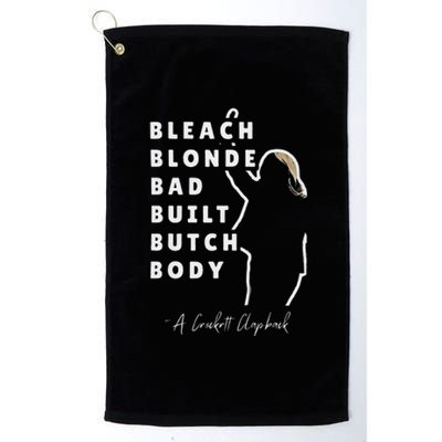 Bleach Blonde Bad Built Butch Body Platinum Collection Golf Towel