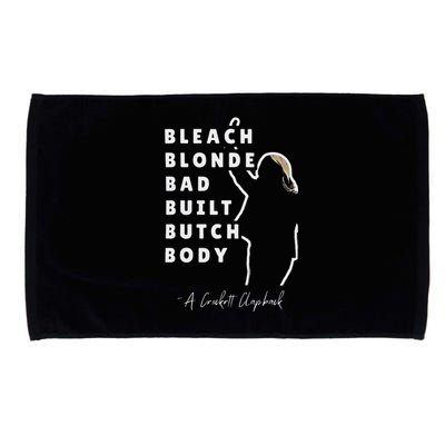 Bleach Blonde Bad Built Butch Body Microfiber Hand Towel