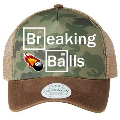 Breaking Balls Billiard Player Pool Snooker 8 Ball Funny Gift Legacy Tie Dye Trucker Hat