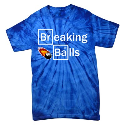 Breaking Balls Billiard Player Pool Snooker 8 Ball Funny Gift Tie-Dye T-Shirt