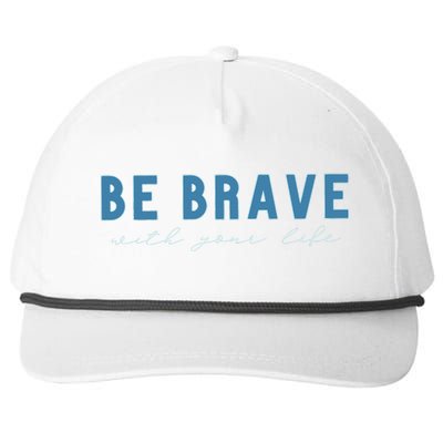 Be Brave Snapback Five-Panel Rope Hat