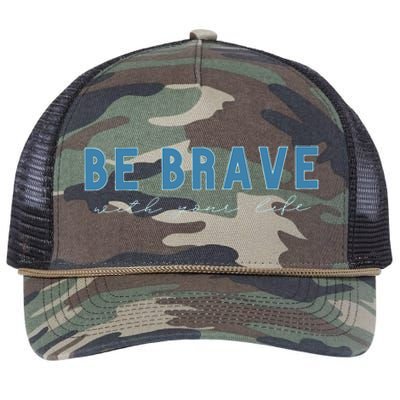 Be Brave Retro Rope Trucker Hat Cap