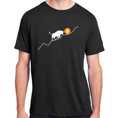 Bitcoin Bull Bullish Crpyto Adult ChromaSoft Performance T-Shirt